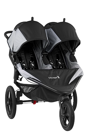 Carrinho de criança duplo jogging Baby Jogger Summit X3 Double para aluguel em Orlando